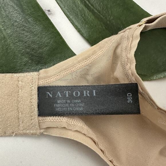 Natori Sheer Jacquard Underwire Bra Size 36 D Lot of 2 Nude Beige Black - Picture 8 of 11